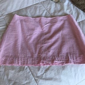 Lilly Pulitzer Pink and white  Seersucker skirt